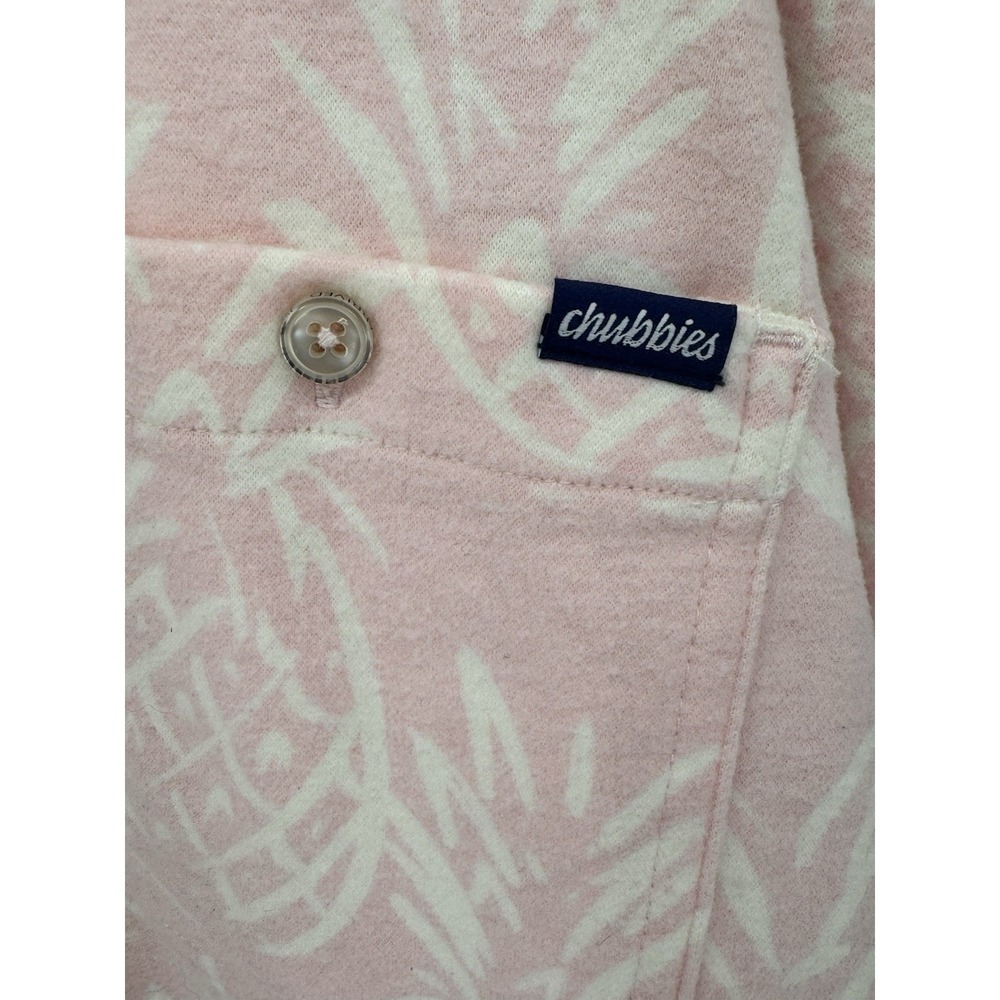 Chubbies Thigh-Napple Flannel Over Shirt Men XXL Pink Pineapple Print New/Tags - Picture 5 of 8